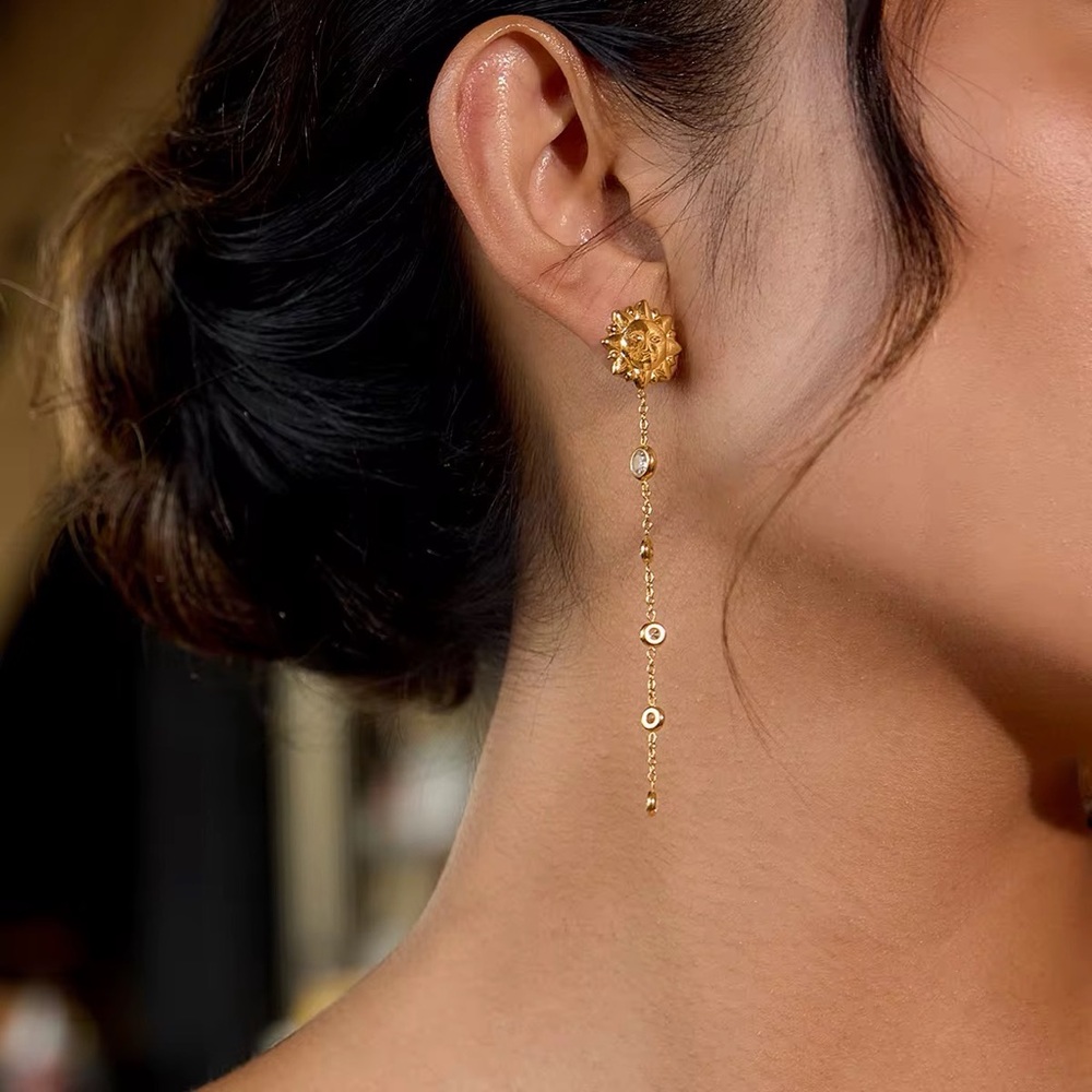 18K Gold Plated Drop Earrings